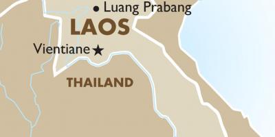 Carte de la capitale du laos 