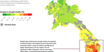 Carte du laos climat
