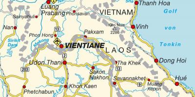 Les aéroports au laos carte