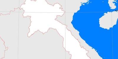 Carte du laos contour