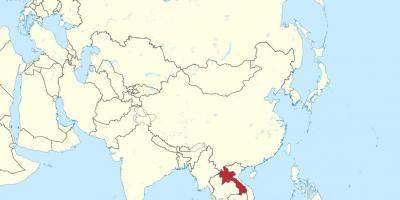 Carte du laos asie