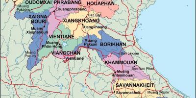 Laos carte politique