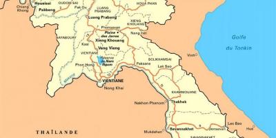 Carte détaillée du laos